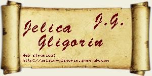 Jelica Gligorin vizit kartica